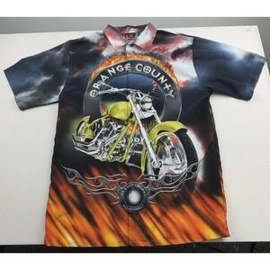 Orange County Choppers Button Up Shirt Men's M Motorcycles‎
